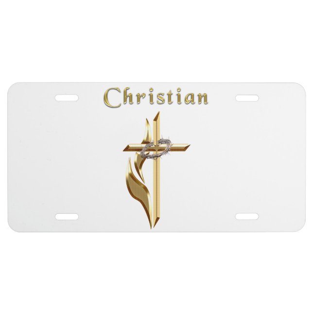 Christian License Plate (Front)