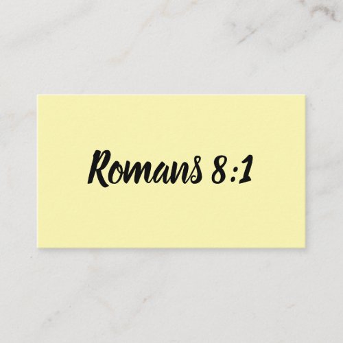 Christian Life Verse Bible Scripture Romans 81 Calling Card