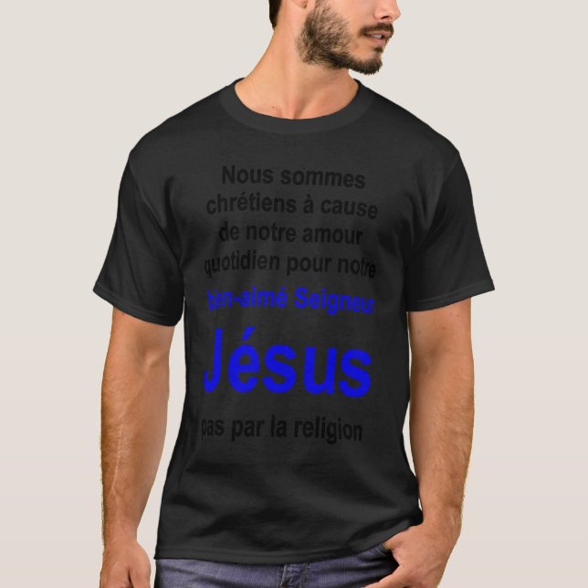 Christian lifestyle Multilingual Series French ver T-Shirt (Front)