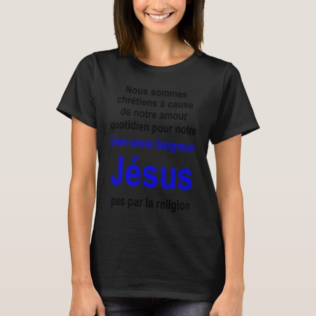 Christian lifestyle Multilingual Series French ver T-Shirt (Front)