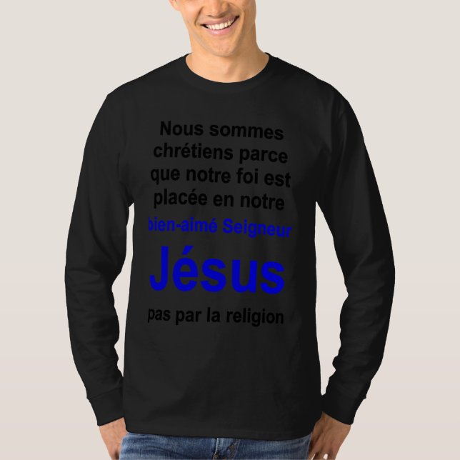 Christian lifestyle Multilingual Series French ver T-Shirt (Front)