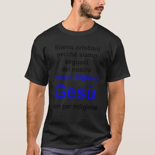 Christian lifestyle Multilingual Series Italian ve T-Shirt (Front)