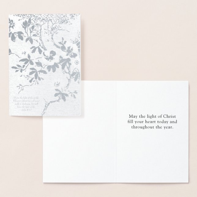 Christian Light of Christ Foil Card (Display)