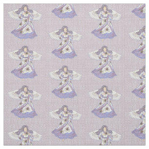 Christian lily flower angel fabric