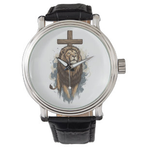 Christian Lion and Cross Vintage Watch