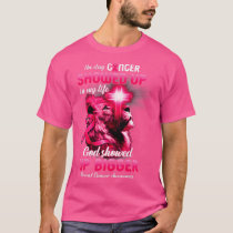 Christian Lion Cross Pink Ribbon Breast Cancer Awa T-Shirt