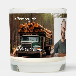 Christian Log Haul Driver Memorial Keepsake  Scented Candle