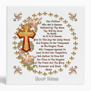 Christian Lords Prayer binder