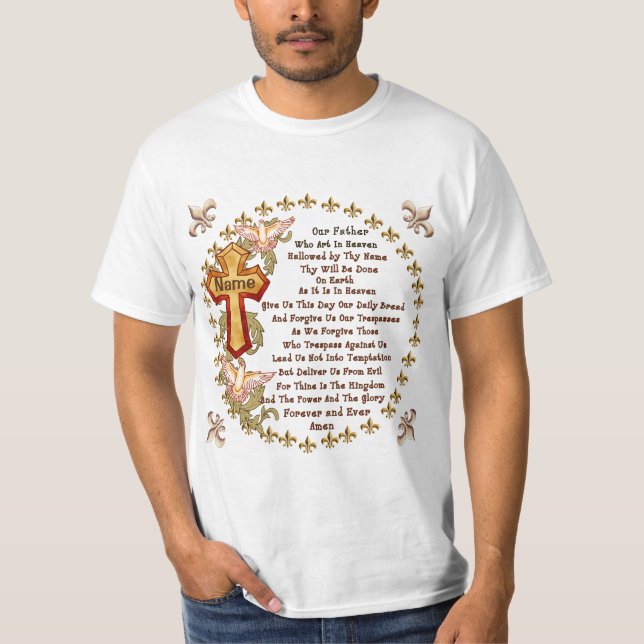 Christian Lords Prayer T-Shirt (Front)