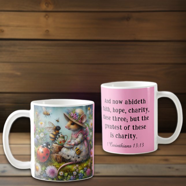 Christian Love Corinthians Verse Whimsical  Coffee Mug (Creator Uploaded)