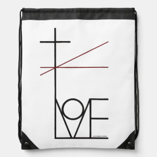 Christian Love Drawstring Backpack