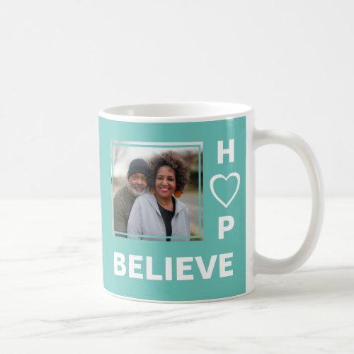 Christian LOVE HOPE BELIEVE Couples Photo Coffee Mug