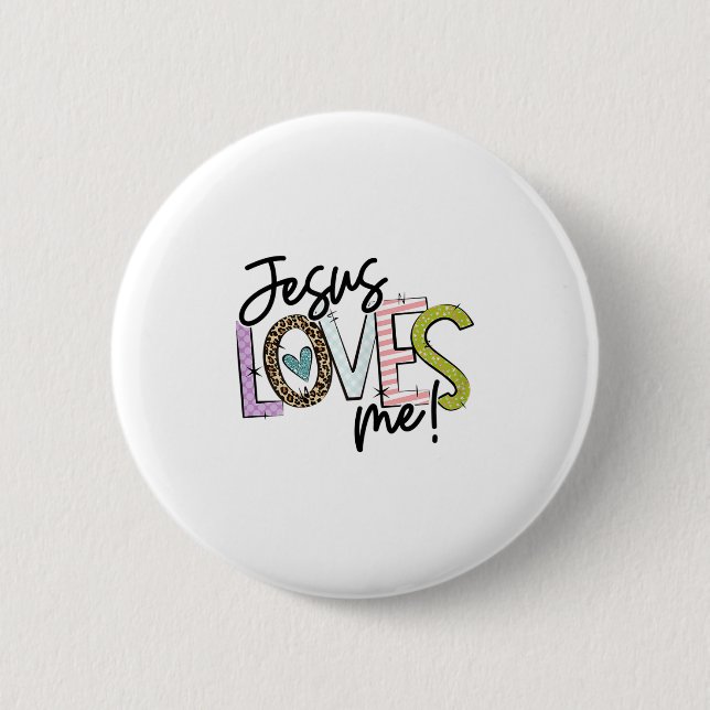 Christian Love Quote Gift For New Believers Jesus  Button (Front)