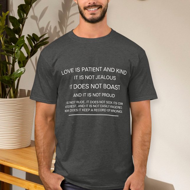 Christian Love T-Shirt 1 Corinthians 13:4-7  (Creator Uploaded)