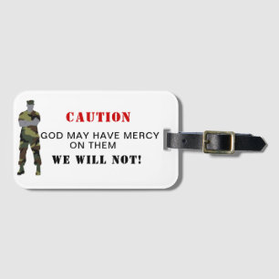 Christian Luggage Tags - God May Have Mercy Gift