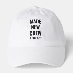 Christian MADE NEW CREW Adult Baptism Hat