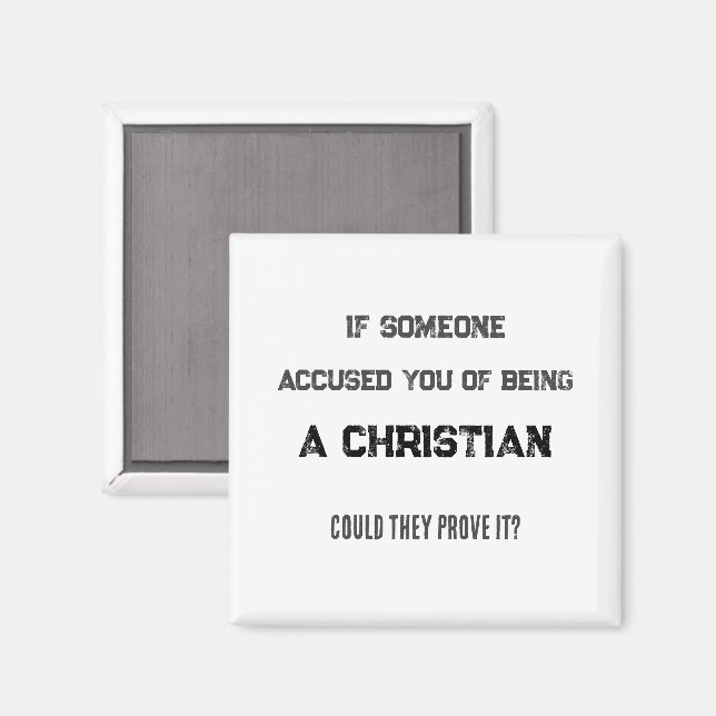 Christian?  magnet (Front/Back)