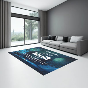 Christian MAN OF VALOR Church Floor Art Rug