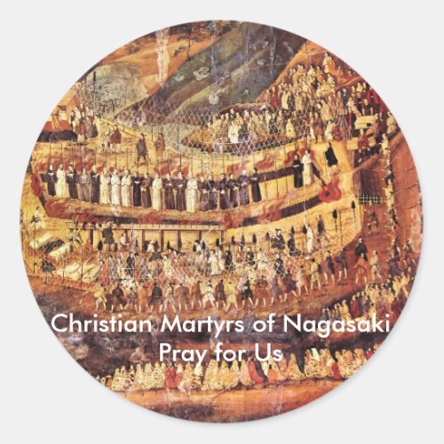 Christian Martyrs of Nagasaki Small Stickers 20p