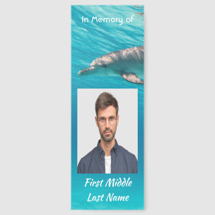 Christian Memorial Dolphins Underwater Ocean Bookmarks