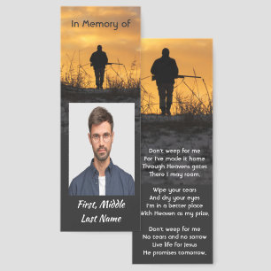Christian Memorial Hunter Hunting Stalking Game Bookmarks