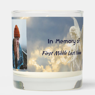 Christian Memorial Keepsake Angel Sky Clouds Scented Candle