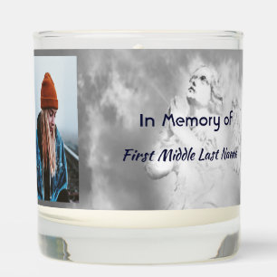 Christian Memorial Keepsake Angel Sky Clouds Scented Candle