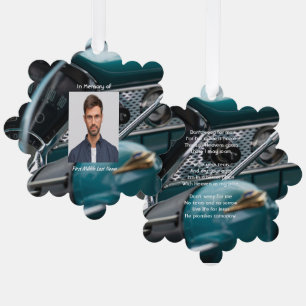 Christian Memorial Keepsake Antique Cars Auto Ornament Card