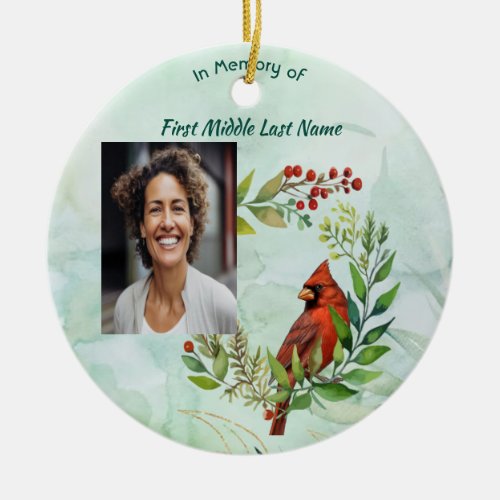 Christian Memorial keepsake Cardinal Bird