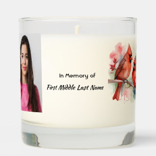 Christian Memorial Keepsake Cardinal Bird Scented Candle