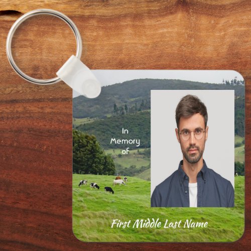Christian Memorial Keepsake Cattle Farm Landscape