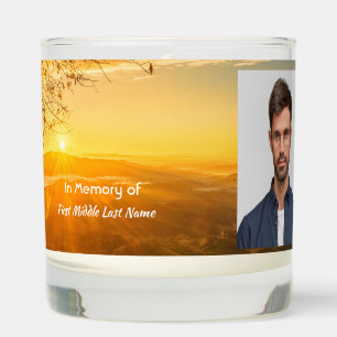 Christian Memorial Keepsake Golden Sunrise Scented Candle