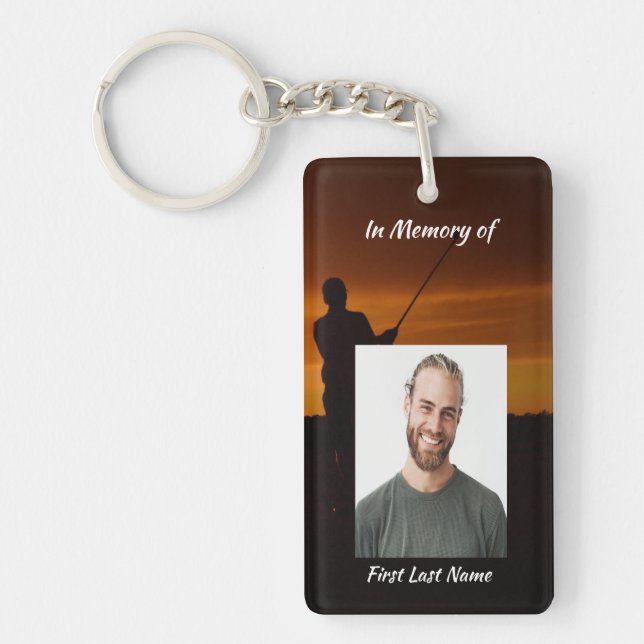Christian Memorial Keepsake Golfer Golfing Golf Keychain (Front)
