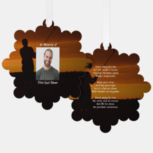 Christian Memorial Keepsake Golfer Golfing Golf Ornament Card