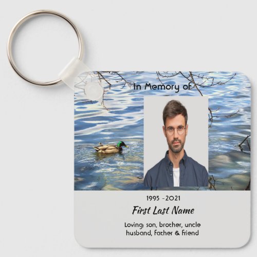 Christian Memorial Keepsake Lake Ducks Birds