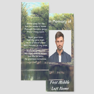 Christian Memorial Keepsake Lake Pond Park Ducks  Bookmarks
