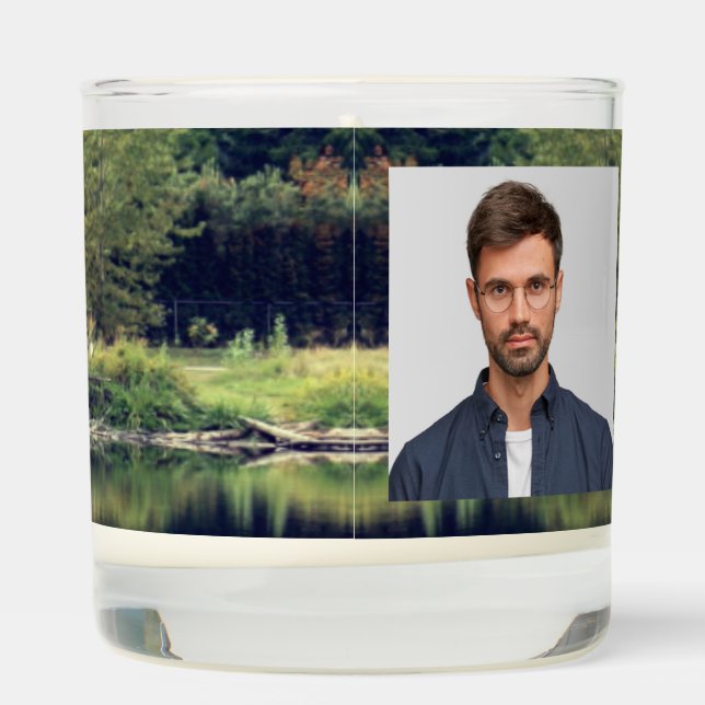 Christian Memorial Keepsake Lake Pond Park Ducks  Scented Candle (Right)