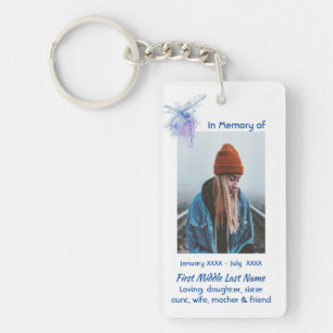 Christian Memorial Keepsake Memorial Dragonfly Keychain