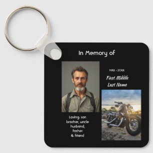 Christian Memorial Keepsake Motorcycle Chopper Keychain