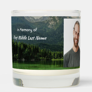 Christian Memorial Keepsake Mountain Lake  Scented Candle