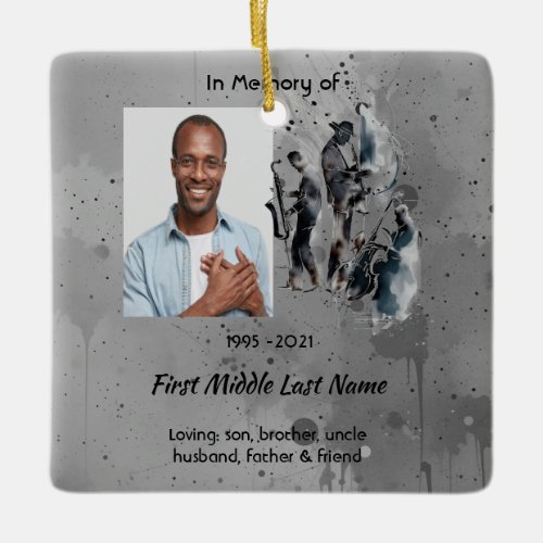 Christian Memorial Keepsake Music Jazz Band