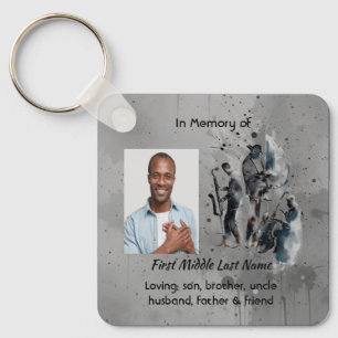 Christian Memorial Keepsake Music Jazz Band Keychain