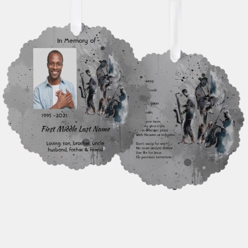 Christian Memorial Keepsake Music Jazz Band