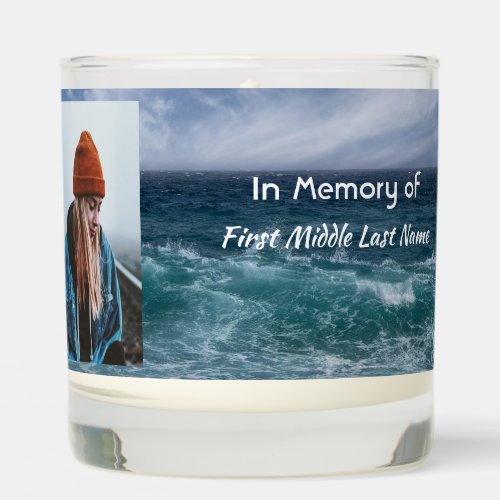 Christian Memorial Keepsake Ocean Sea Beach Scented Candle