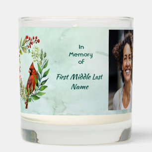 Christian Memorial Keepsake Red Cardinal Bird Scented Candle