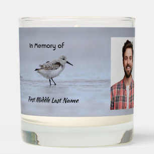 Christian Memorial Keepsake Sandpiper Shore Bird  Scented Candle