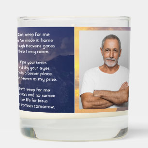 Christian Memorial Keepsake Sea Sky Cloud Island Scented Candle