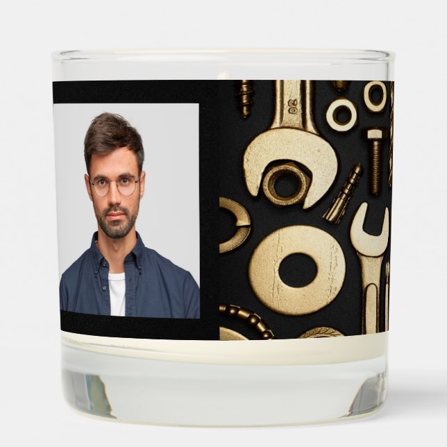 Christian Memorial Keepsake Tools Mechanic Scented Candle (Left)