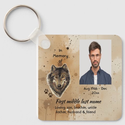 Christian Memorial Keepsake Wolf Wolves Animal