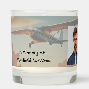 Christian Memorial Keepsakes Pilot Airplane Sunset Scented Candle
